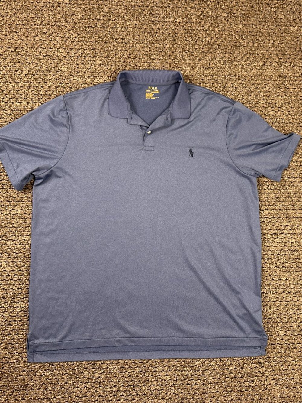 Men's Polo Ralph Lauren Periwinkle Blue Performance Short Sleeve Polo Shirt XL